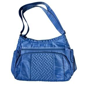 BRAND NEW Lug Gallop Marina Blue RFID Crossbody Shoulder Bag Light Blue Diaper